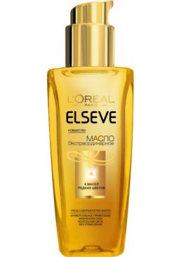 Екстраординарна відновлювальна олія L'Oreal Paris Elseve для всіх типів волосся, 100 мл